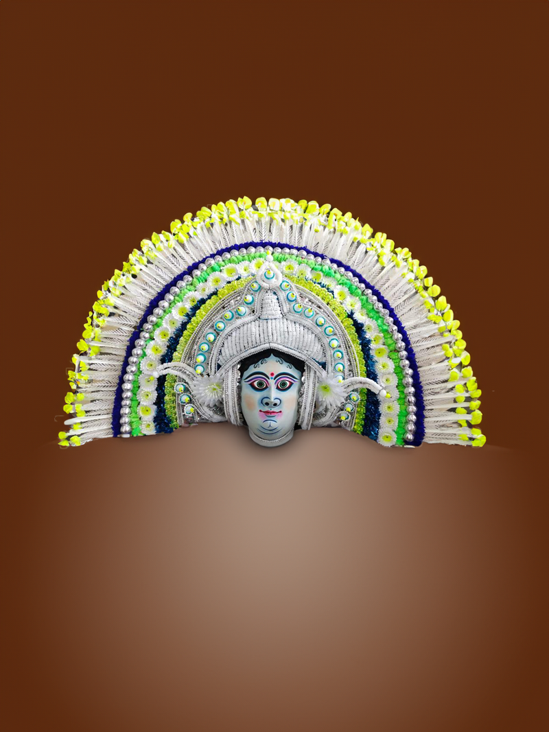 Shop Maa Saraswati Chhau Mask by Dharmendra Sutradhar