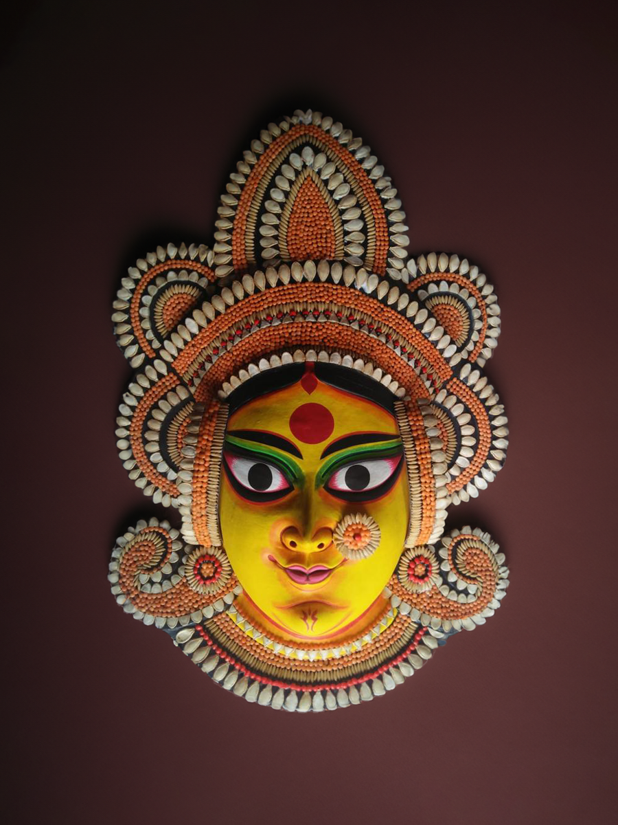 Durga mask in Chhau mask by Dharmendra Sutradhar