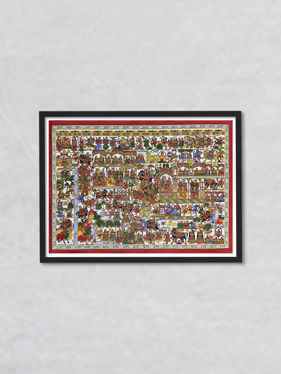 Canvas of Legend The Saga of Pabuji Phad Painting by Kalyan Joshi