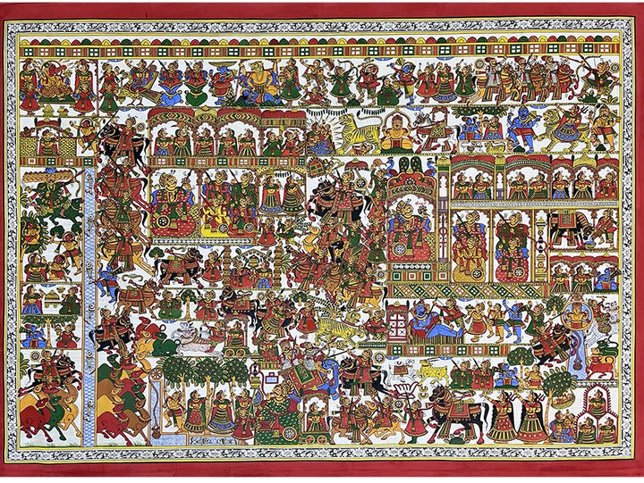Canvas of Legend: The Saga of Pabuji Phad Painting by Kalyan Joshi Thumbnail