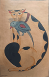 Buy Cat in Kalighat by Uttam Chitrakar