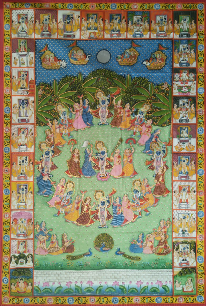 Celebrating Lord Krishna: Pichwai painting by Jayesh Sharma Thumbnail