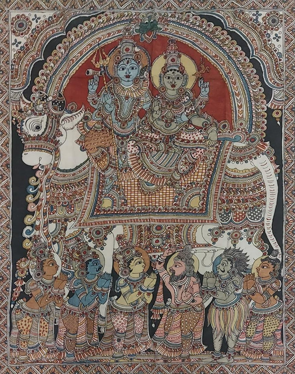 Celestial Bliss of Shiva and Parvati