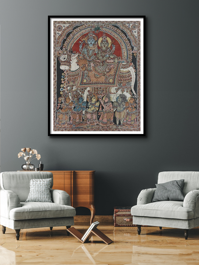 Celestial Bliss of Shiva and Parvati