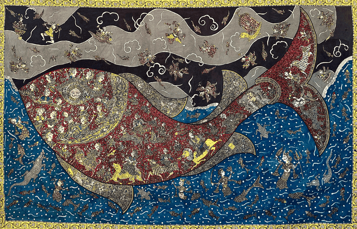 Celestial Fish Mata Ni Pachedi By Sanjay Chitara For Home Decor Thumbnail