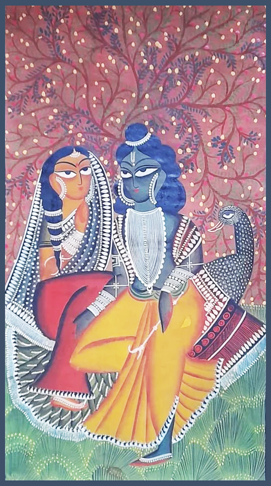 Celestial Harmony: Uttam Chitrakar's Kalighat Tales Thumbnail