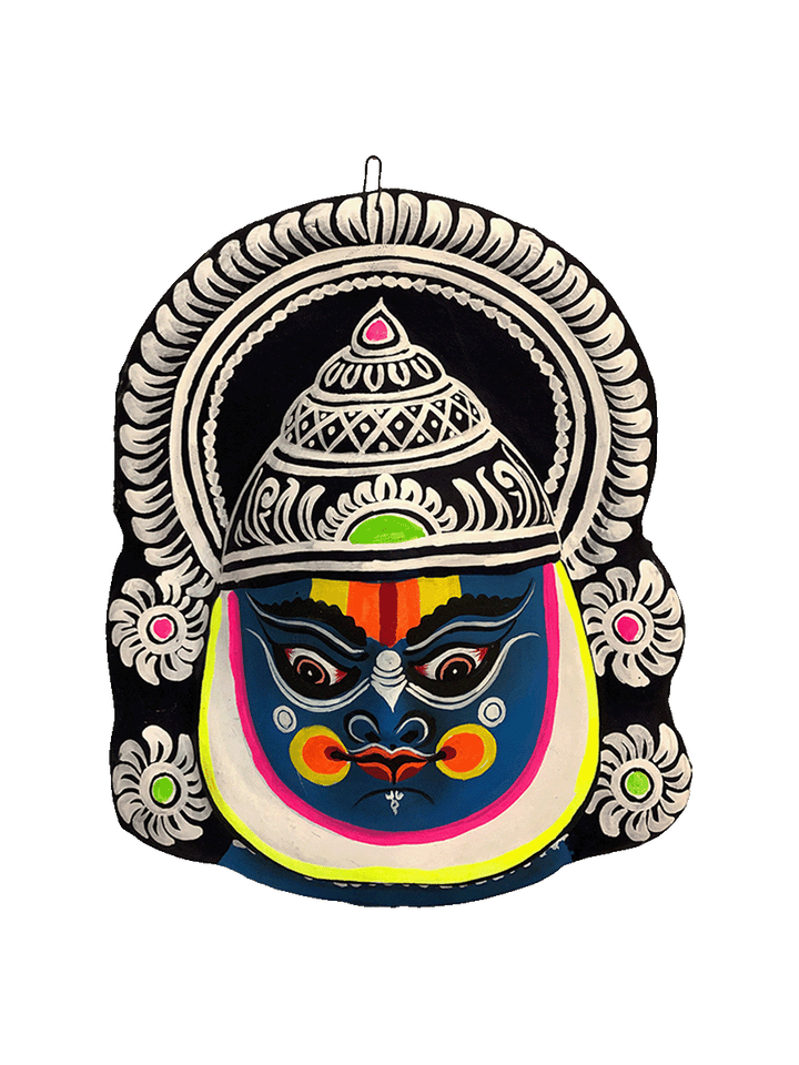 Cerulean Majesty: Chhau Masks of Blue Faces by Dharmendra Sutradhar Thumbnail