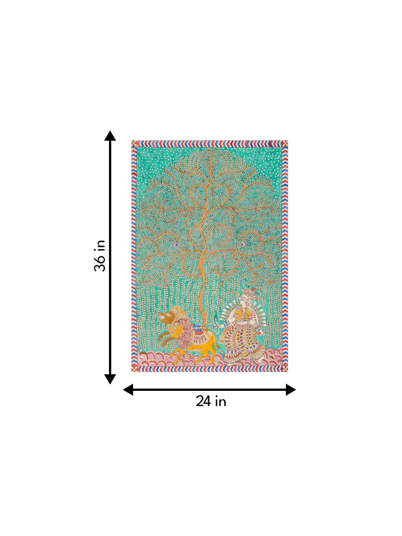 Chamunda Mata, Mata Ni Pachedi Painting for sale