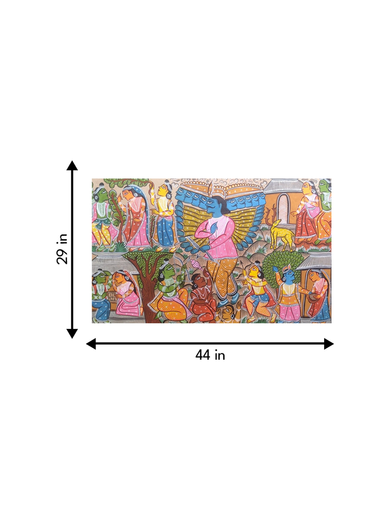 Chronicles of the Ramayana:Bengal Pattachitra by Manoranjan Chitrakar