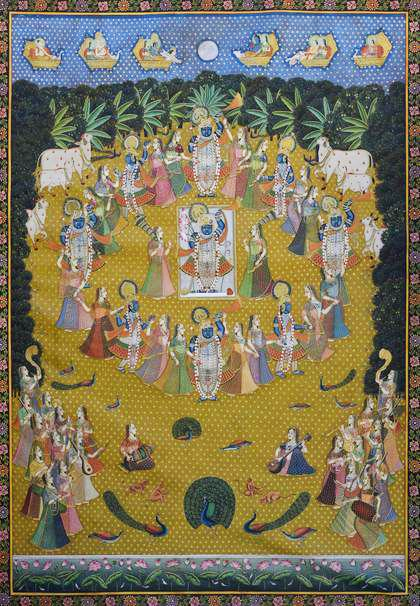 Maha Raas In Pichwai painting by Jayesh Sharma Thumbnail