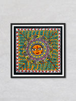 Circle of Beauty – Concentric intricacy, Madhubani Painting by Ambika Devi