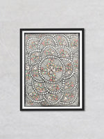 Circle of Symphony - An Aquatic Tapestry, Madhubani Painting by Priti Karn