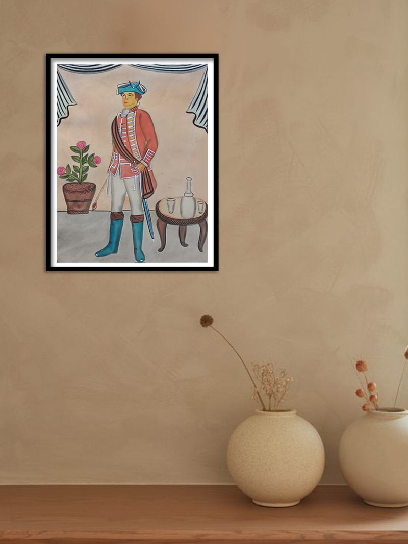 Colonial Elegance in Kalighat by Hasir Chitrakar
