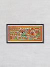Colours of Love and Valour A Phad Painting Tapestry by Kalyan Joshi