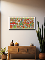 Colours of Love and Valour: A Phad Painting Tapestry by Kalyan Joshi