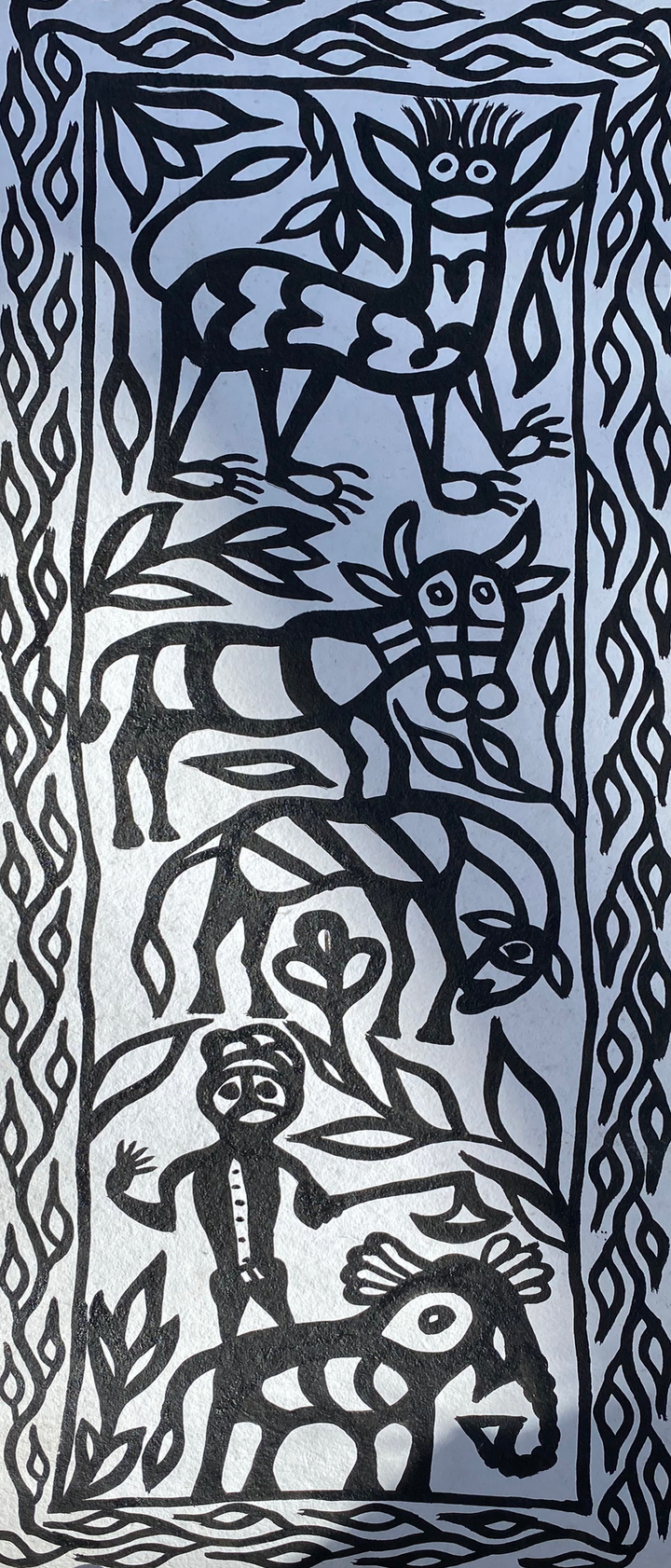 Cows and Deers in Sohrai by Manikchand Mahto Thumbnail