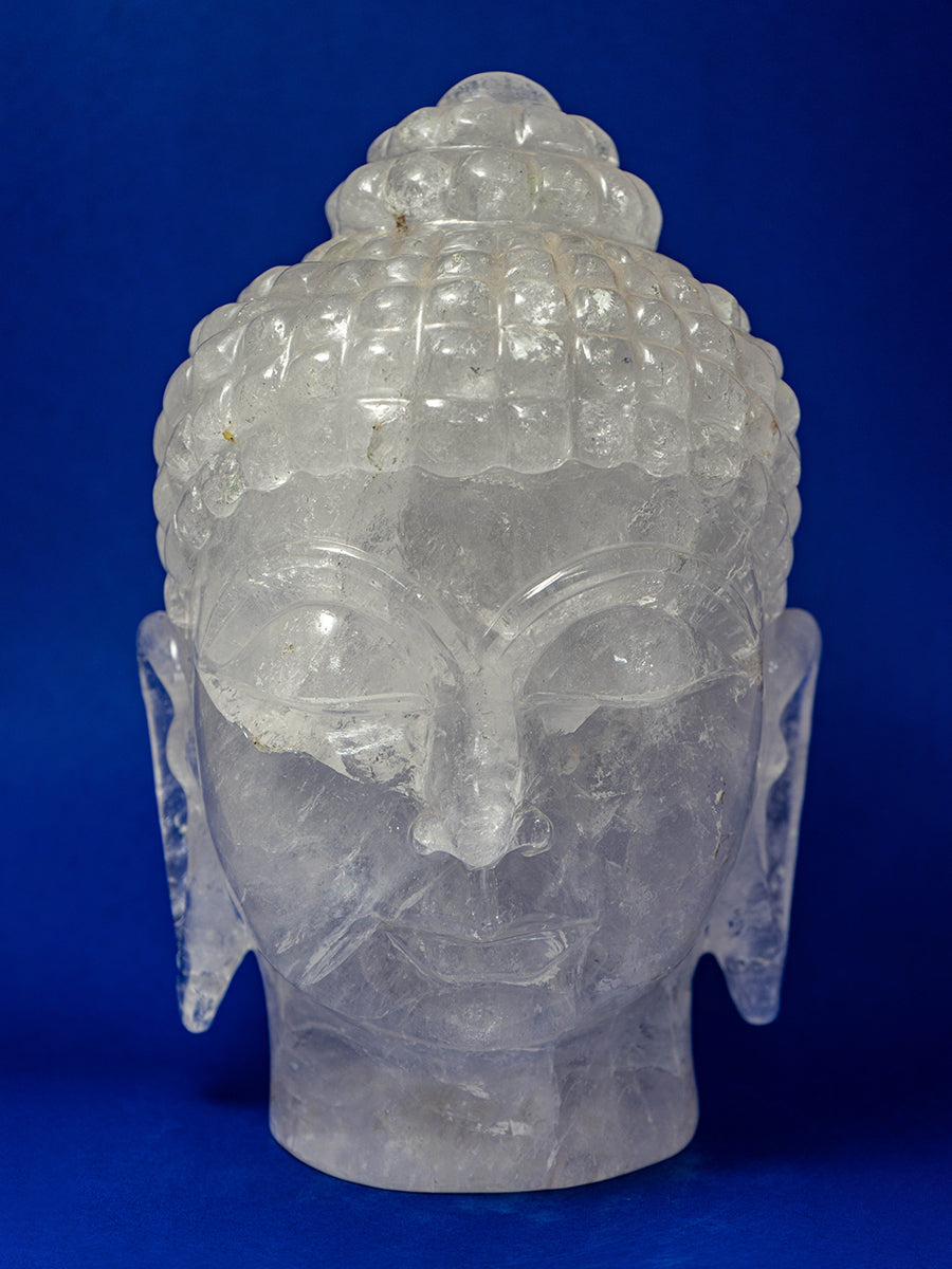 Crystal Serenity: The Pure Radiance of Gautam Buddha in Quartz 