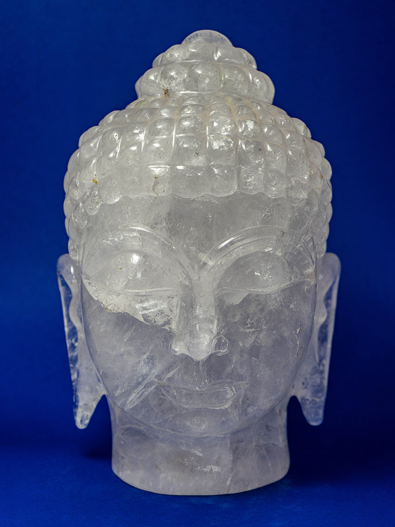 Crystal Serenity: The Pure Radiance of Gautam Buddha in Quartz 