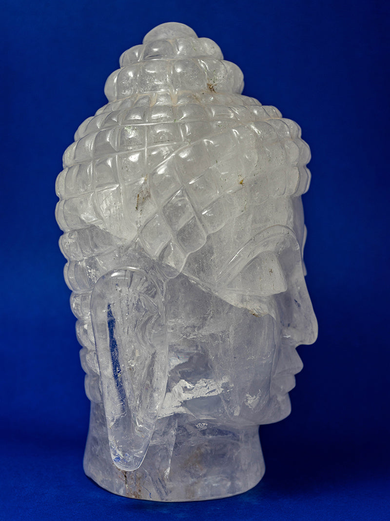 Crystal Serenity: The Pure Radiance of Gautam Buddha in Quartz by Prithvi Kumawat