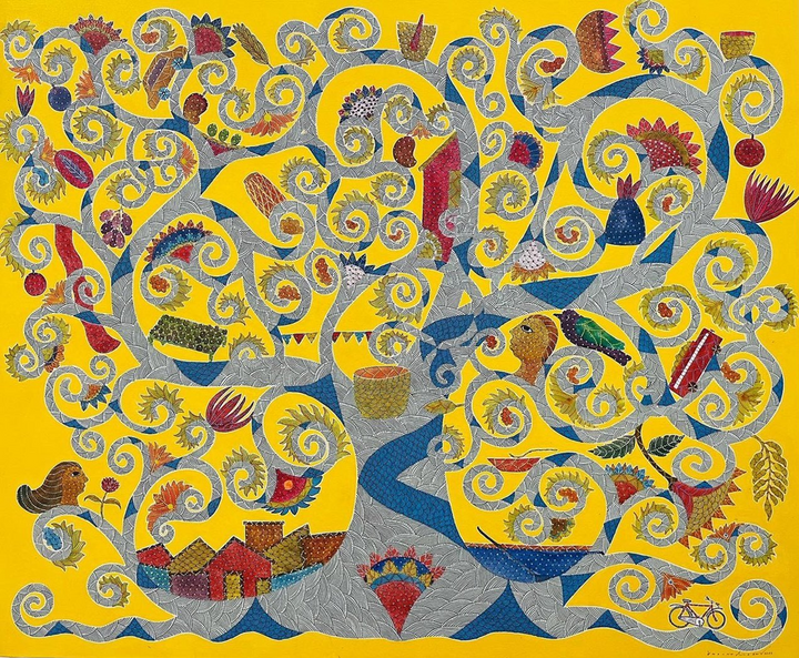 Life on Tree: A Depiction of Wonder and Daily Life in Gond by Venkat Shyam Thumbnail