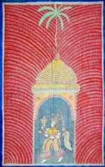 Buy Meldi Mata Temple, Mata Ni Pachedi Painting by Dilip Chittara