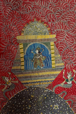 Buy Vahanvati Mata: Mata ni Pachedi Painting by Dilip Chittara