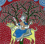 Buy Durga: Mata ni Pachedi painting by Dilip Chittara