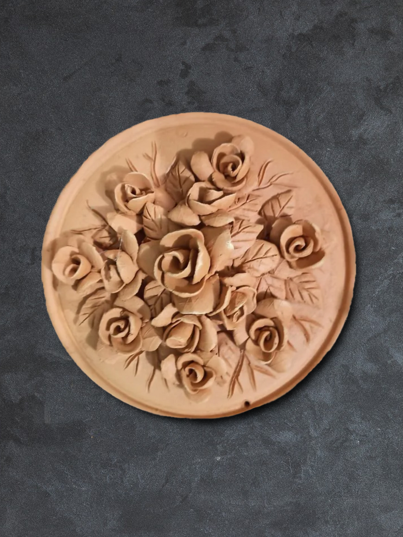 buy Blooming Roses:Terracotta art by Dolon Kundu