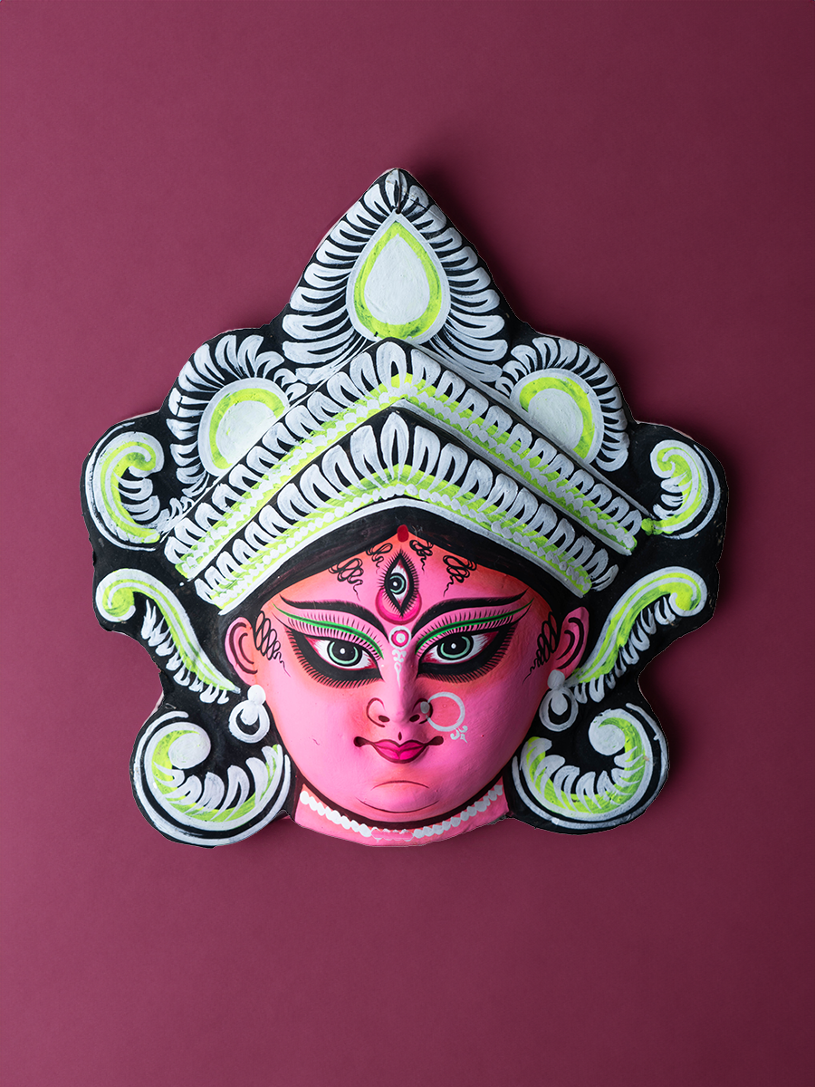 Maa Durga: A Distinct Chhau Mask by Dharmendra Sutradhar for sale