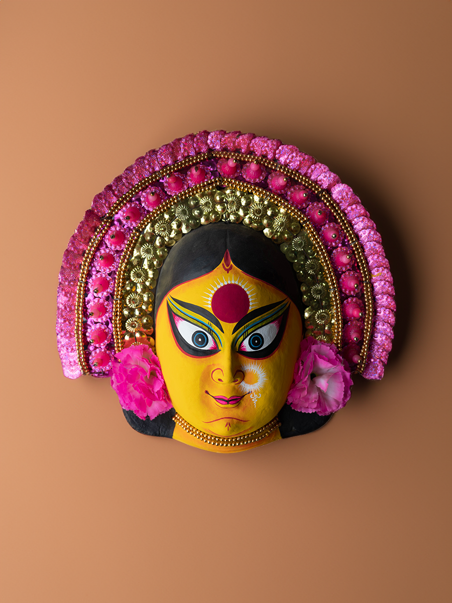 Goddess Durga: Chhau Mask by Dharmendra Sutradhar