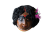 A Tribal Couple: Chhau Mask by Dharmendra Sutradhar