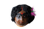 A Tribal Couple: Chhau Mask by Dharmendra Sutradhar