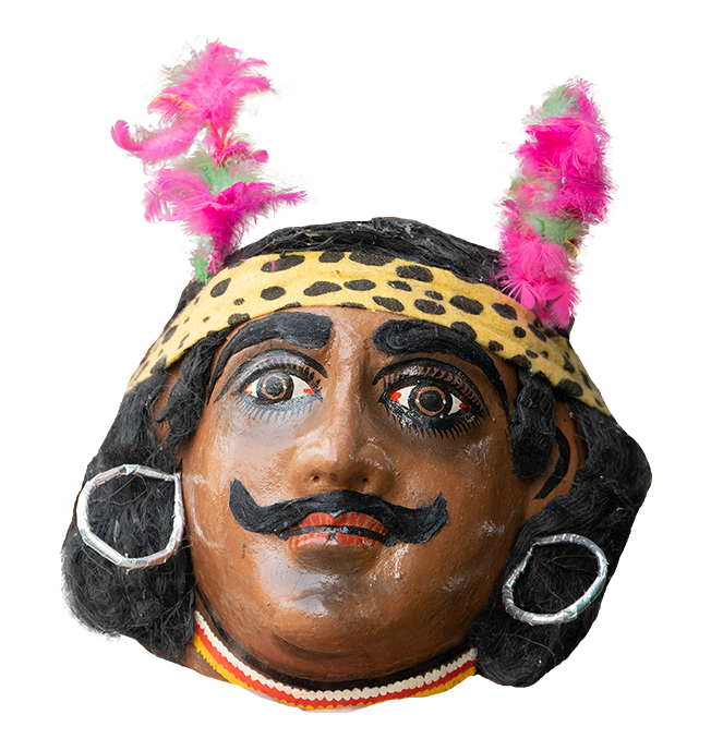 The Tribal Community: Chhau Mask by Dharmendra Sutradhar