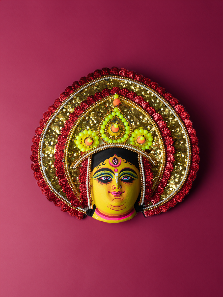Devi Durga: Chhau Mask by Dharmendra Sutradhar for sale