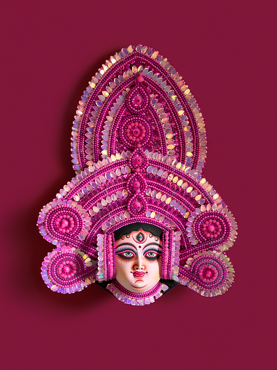 The Resplendent Goddess Durga: Chhau Mask  for sale