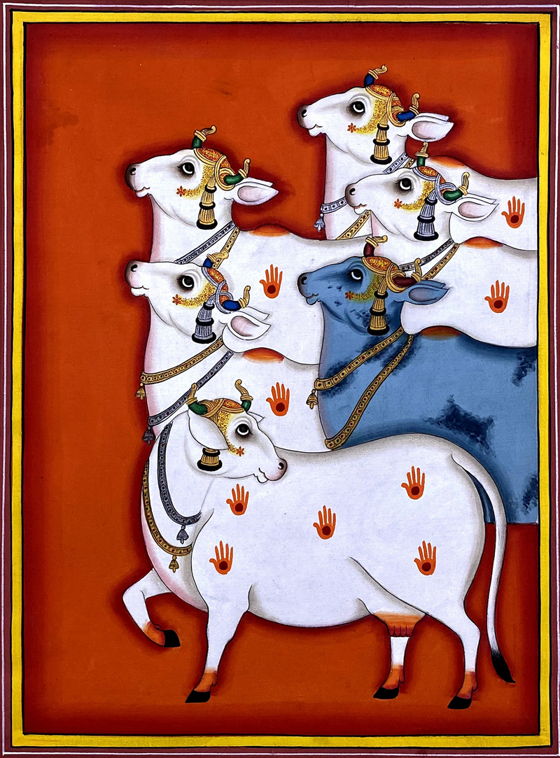 buy Grace of Gopashtami Pichwai Painting by Dinesh Soni