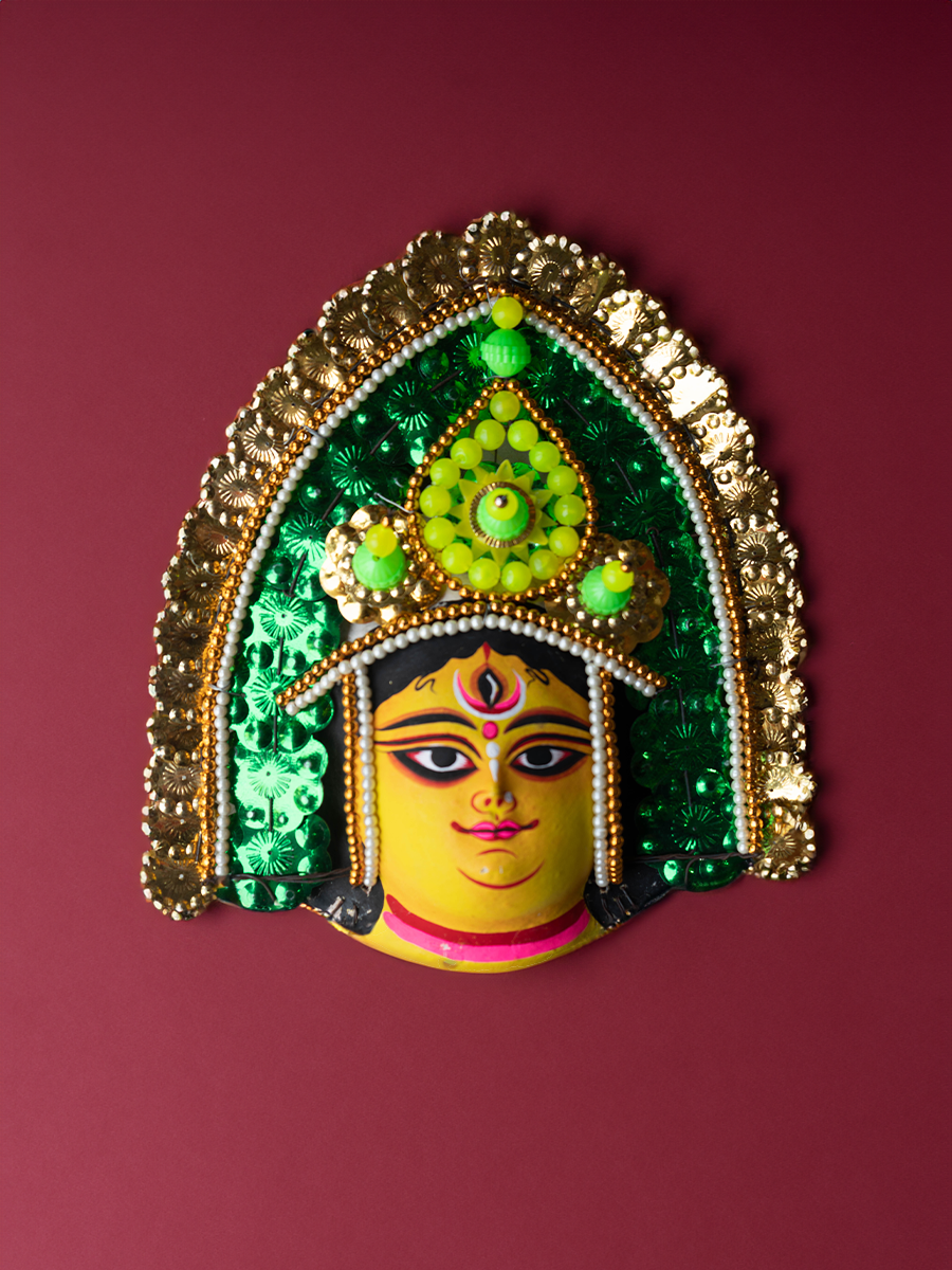 Shop Goddess Durga: Chhau Mask by Dharmendra Sutradhar