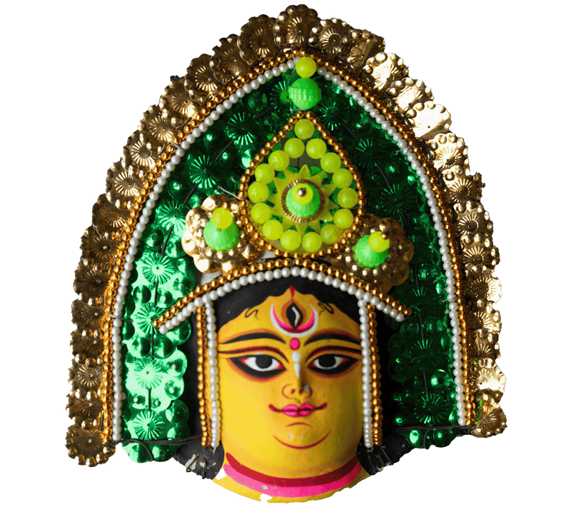 Goddess Durga: Chhau Mask by Dharmendra Sutradhar