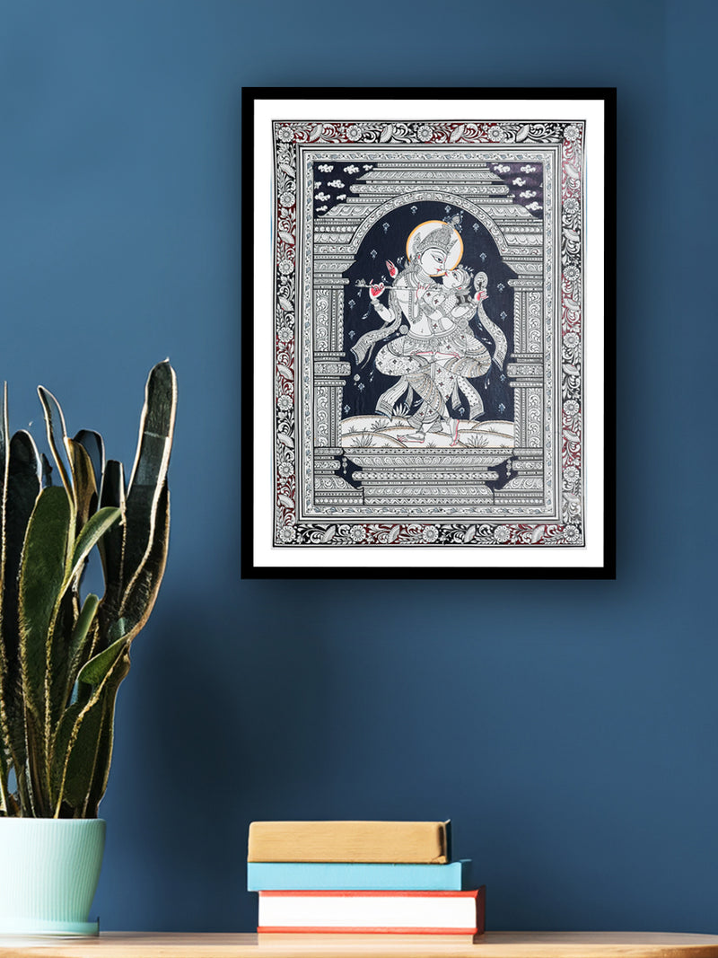 Shop Dance of Love: Immersive Radha Krishna Rasleela Pattachitra on a canvas 