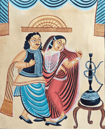 Buy Dancing Couple (Babu and Bibi) in Kalighat by Hasir Chitrakar
