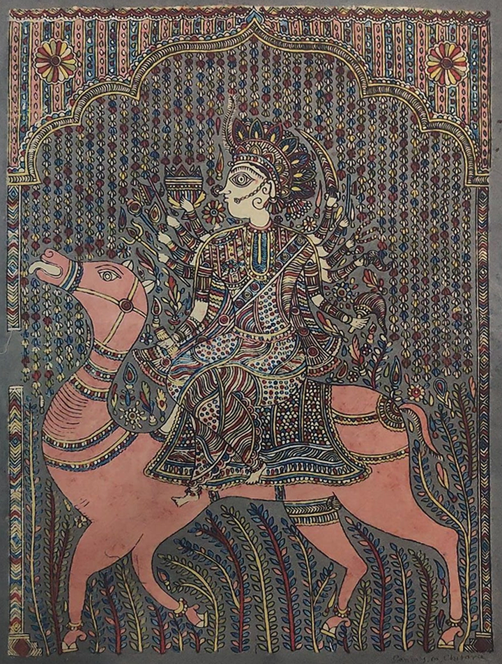 Dasha Matas Splendour Mata Ni Pachedi By Sanjay Chitara For Home Decor Thumbnail