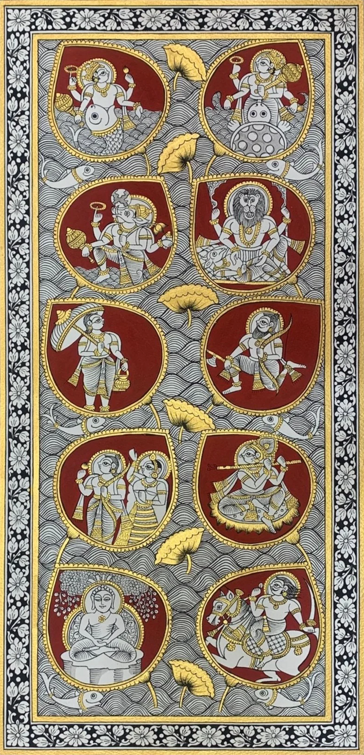 Dashavatar, Phad painting by Kalyan Joshi Thumbnail