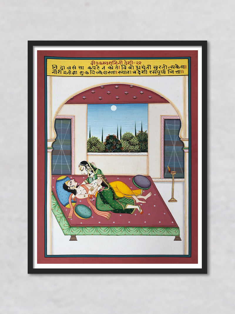Deepak Raag Ki Ragini- Deshi, Kishangarh Art by Shehzaad Ali Sherani