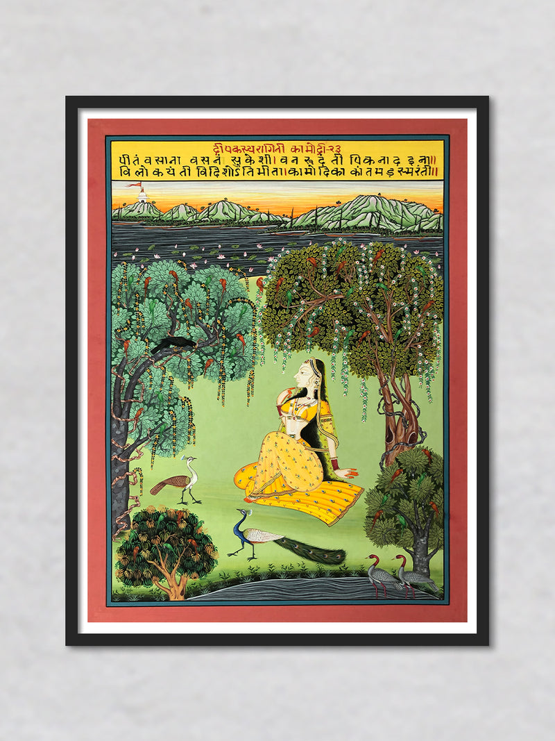 Deepak Raag Ki Ragini- Kamodi, Kishangarh Art by Shehzaad Ali Sherani