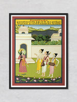 Deepak Raag Ki Ragini- Kardni, Kishangarh Art by Shehzaad Ali Sherani