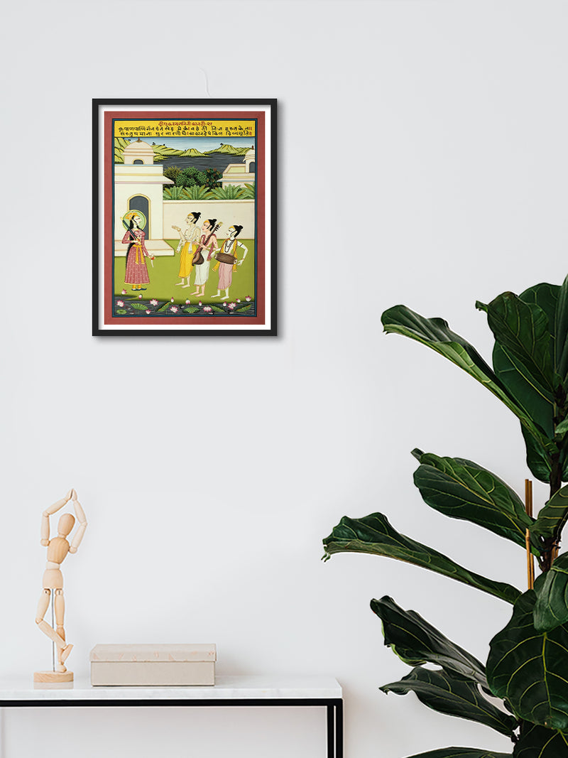 Deepak Raag Ki Ragini- Kardni, Kishangarh Art by Shehzaad Ali Sherani