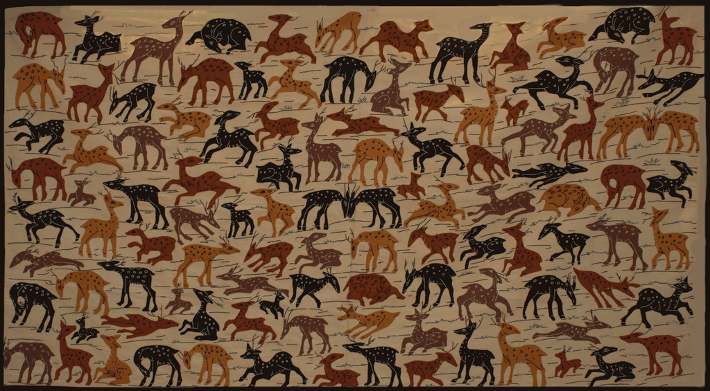 Buy Deers in Applique by Purna Chandra Ghosh