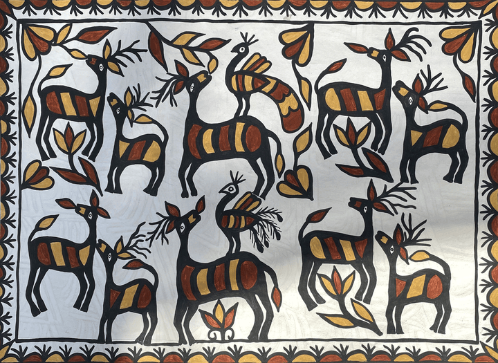 Deers in Sohrai by Manikchand Mahto Thumbnail
