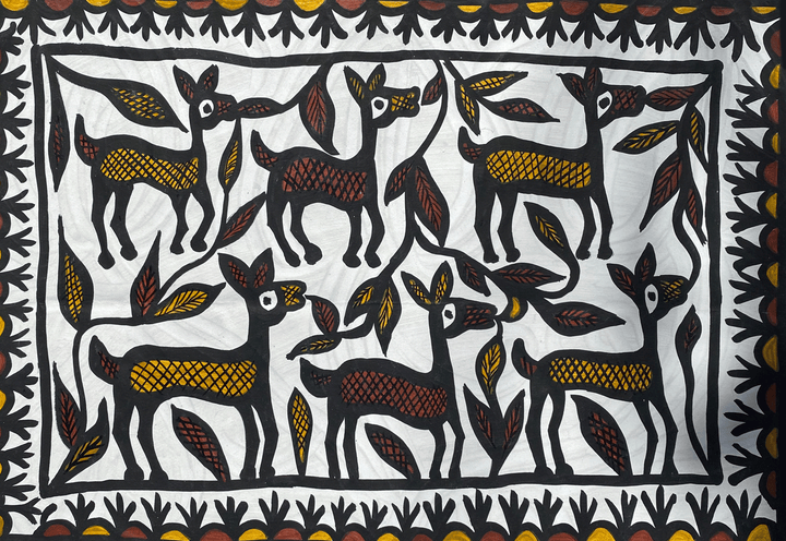 Deers in Sohrai by Manikchand Mahto Thumbnail