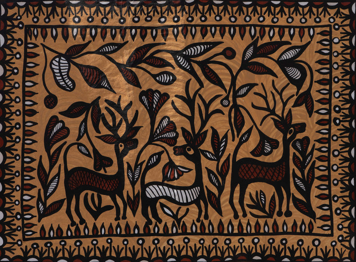 Deers in Sohrai by Manikchand Mahto Thumbnail